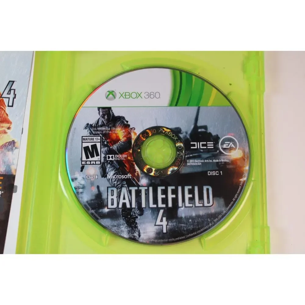 3 game lot/bundle: Battlefield 2, 3, 4 (Microsoft Xbox 360) Authentic, Tested